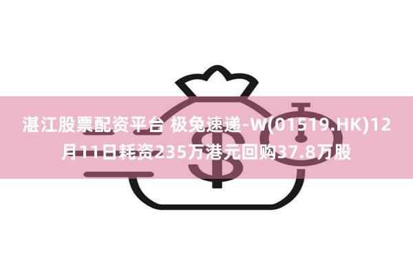 湛江股票配资平台 极兔速递-W(01519.HK)12月11日耗资235万港元回购37.8万股
