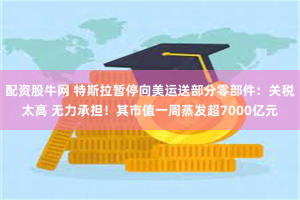 配资股牛网 特斯拉暂停向美运送部分零部件：关税太高 无力承担！其市值一周蒸发超7000亿元