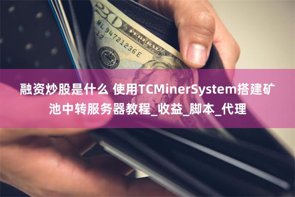融资炒股是什么 使用TCMinerSystem搭建矿池中转服务器教程_收益_脚本_代理